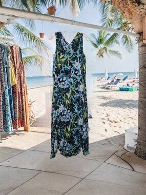 Nwt Connected Apparel Maxi Dress Sz 12 Length 52"